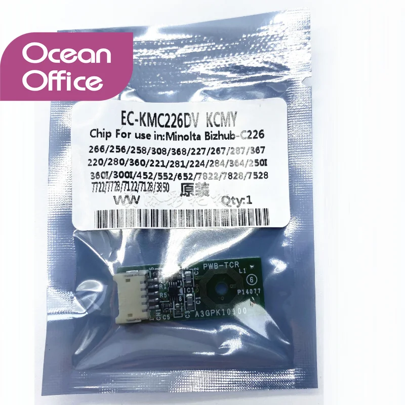 

1 шт. чип разработчика для Konica Minolta BH C226 266 256 258 368 227 267 287 367 220 281 224 284 552 7828 7528 7528 652