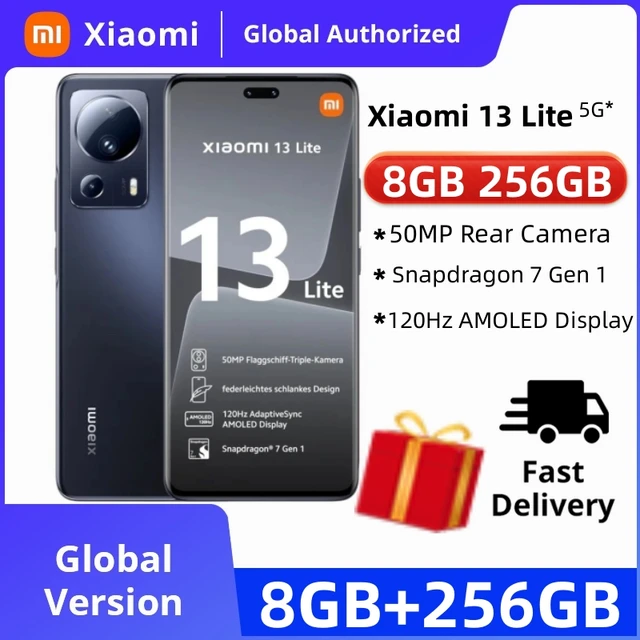 XIAOMI 13 LITE 5G 128GB/256GB. 8GB RAM. SANPDRAGON 7 GEN1. VERSION GLOBAL.