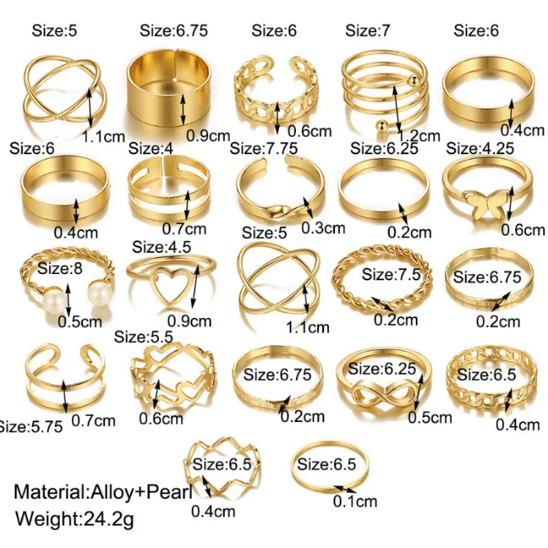 Set Braccialetti Donna Oro 14K, Perle E Croce, Stile Bohémien, Elasticizzati, Colorati