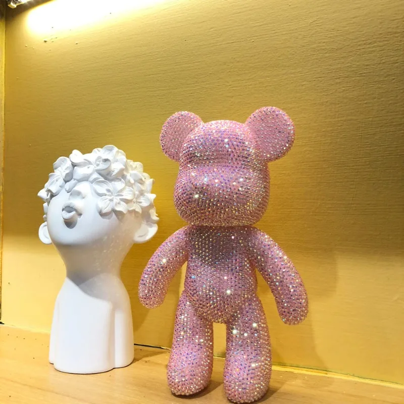 

Diy Handmade Stick-on Crystals Bear Material Package for Boyfriend Couple Gift