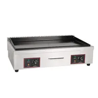 Electric Griddle  Stainless Steel Countertop Hot Plate Commercial  Kitchen Cooking Accessory Enamel Nonstick Pan BBQ Grill 1