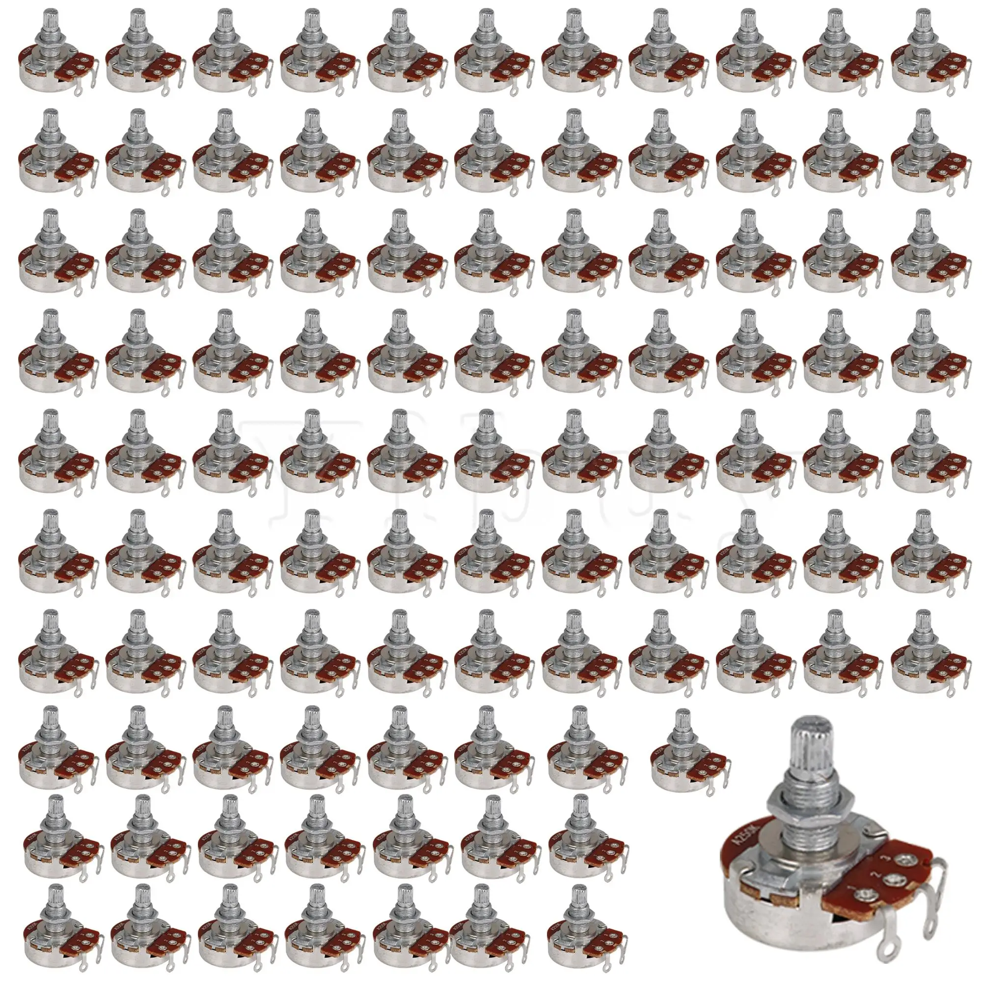 

Yibuy 100 Pieces 31x29x24mm Audio Tone Guitar Potentiometer Switch Pots Nuts