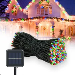 Fairy Lights LED String Garland - Waterproof Outdoor & Indoor Christmas Decoration for Tree, Garden, Wedding, and Party (Multicolor)