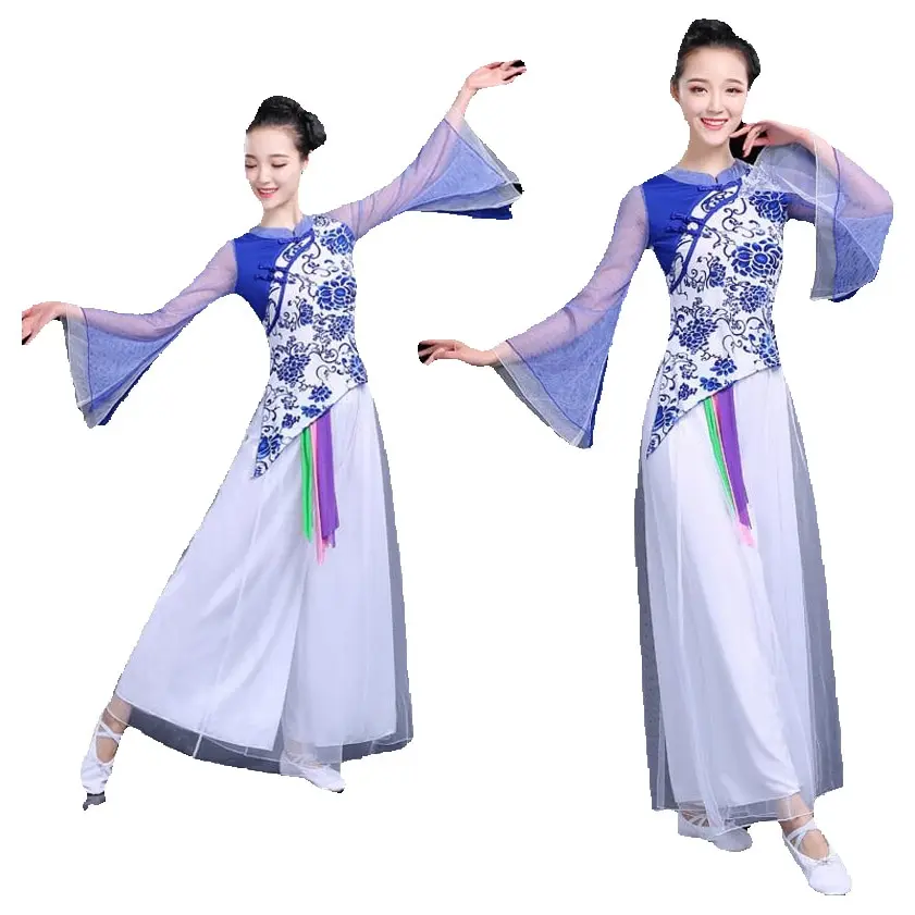 Costume Da Ballo Cinese Vestito Da Palcoscenico Tradizionale Per Cantanti Vestito Da Donna Tang Vestito Stile Hanfu Abbigliamento Da Spettacolo Per Fe