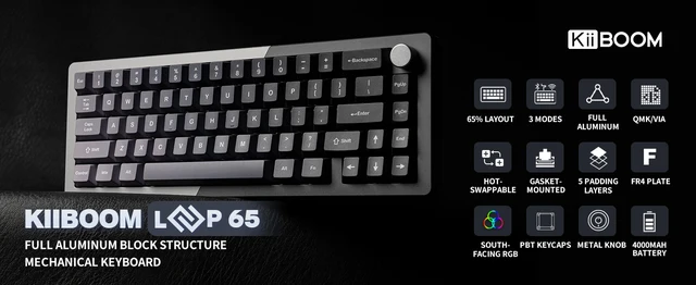 KiiBOOM Loop65 メカニカルキーボード 【公式通販】
