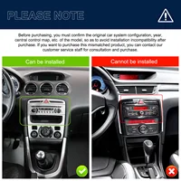Podofo pour Peugeot 308 (T7) / 408 Autoradio sans fil CarPlay Android Auto GPS Navigation FM WiFi BT Stéréo multimédia RDS EQ 2