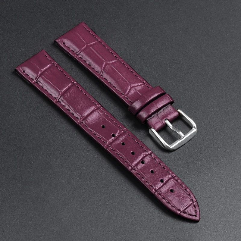 Premium Calfskin Leather Slub Pattern Watch Strap - Universal Fit