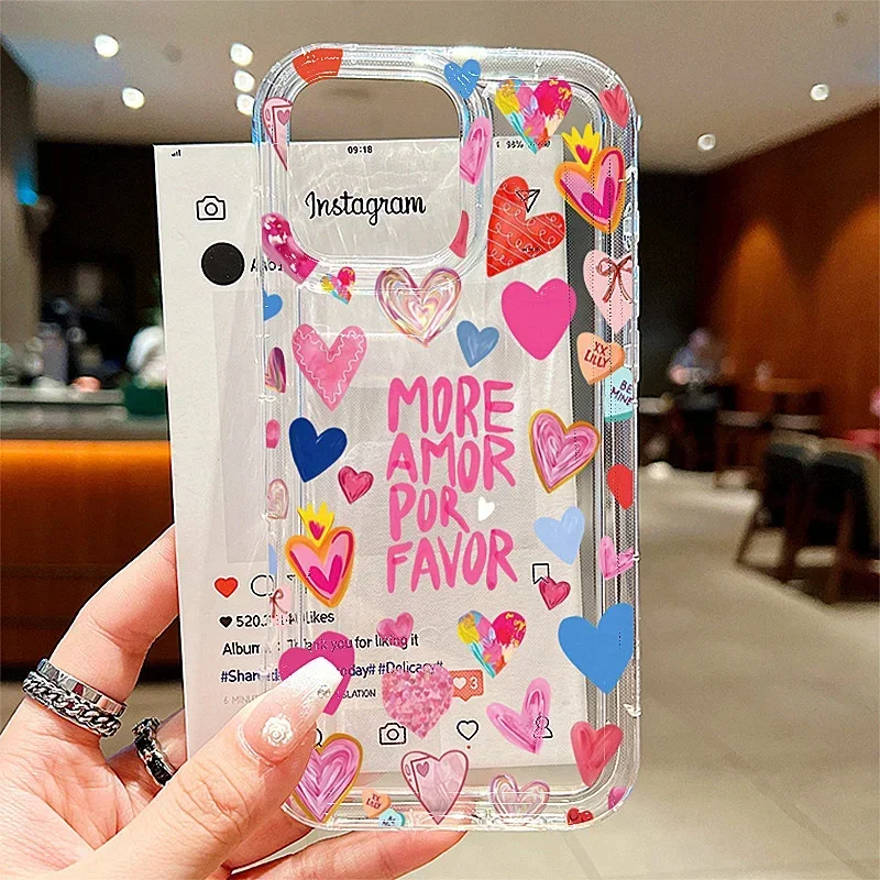 Floral Love Heart Protective Phone Case
