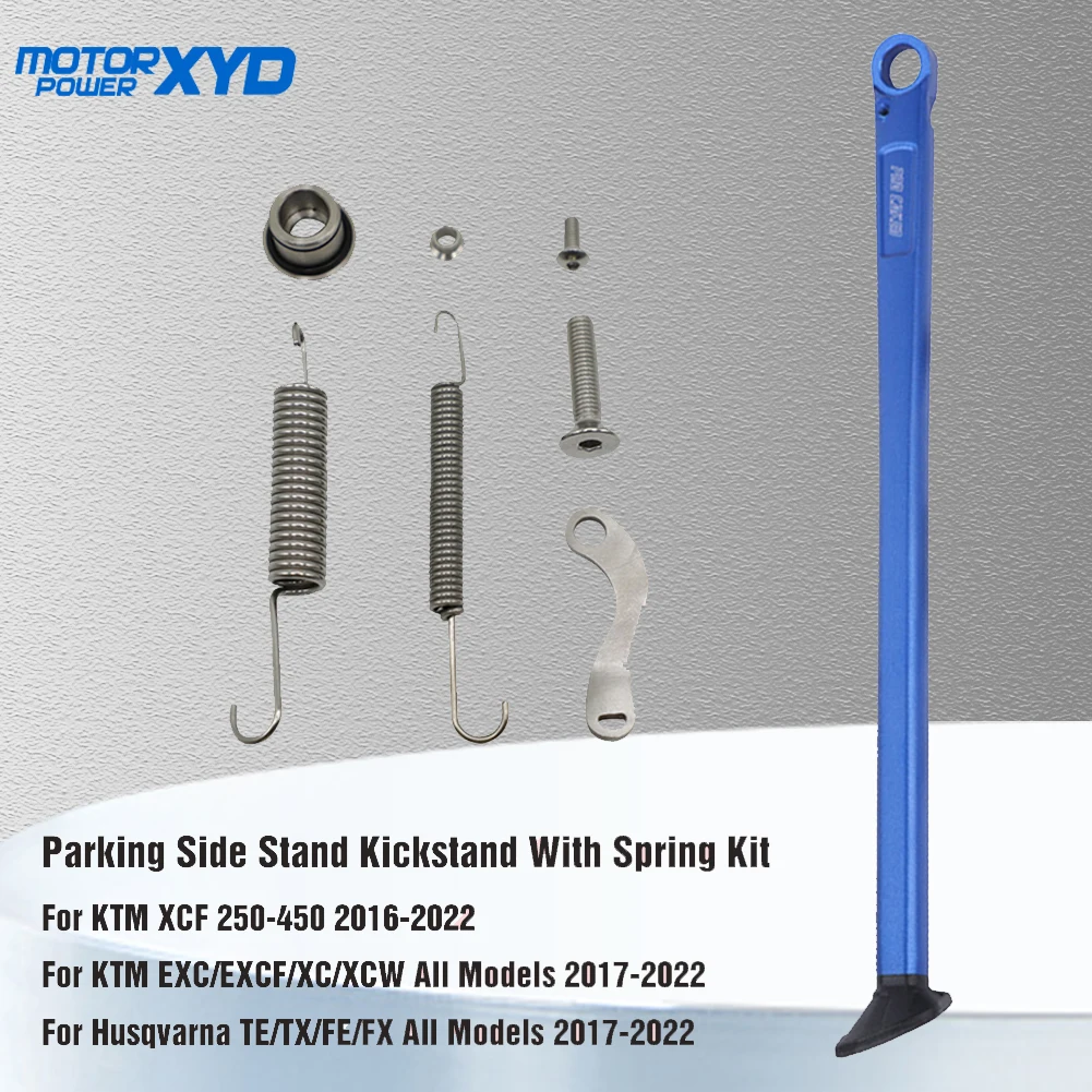Durable Motorcycle Parking Side Stand Kickstand with Spring Kit