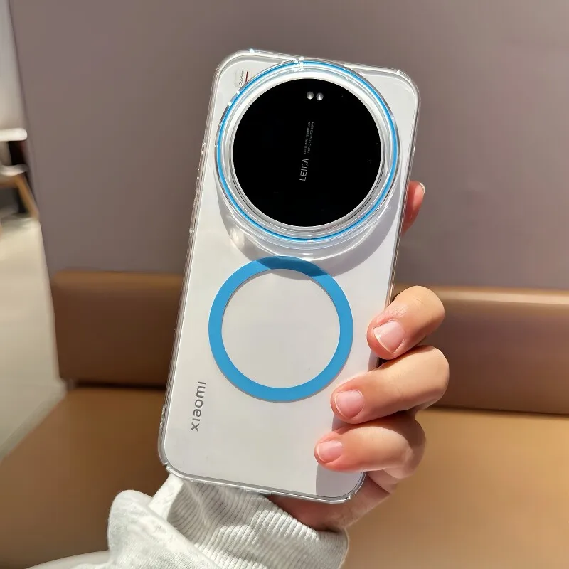 Magnetic Wireless Charging Transparent Shockproof Protective Case