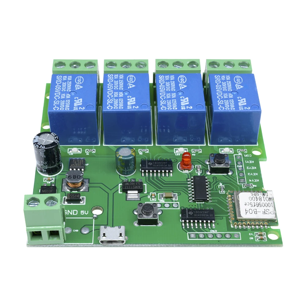WiFi-Enabled 4-Channel Smart Relay Module