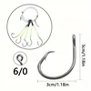 Thorforce 1 Piece Deep Casting Fish Rig with 5 Hooks Line Group Marlin Sea Tackle Big Game Fishing Trolling Lure 6