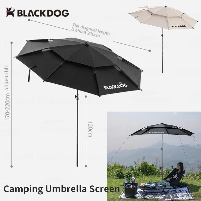 Naturehike BLACKDOG Outdoor Camping Umbrella Sun Shelter Portable 6