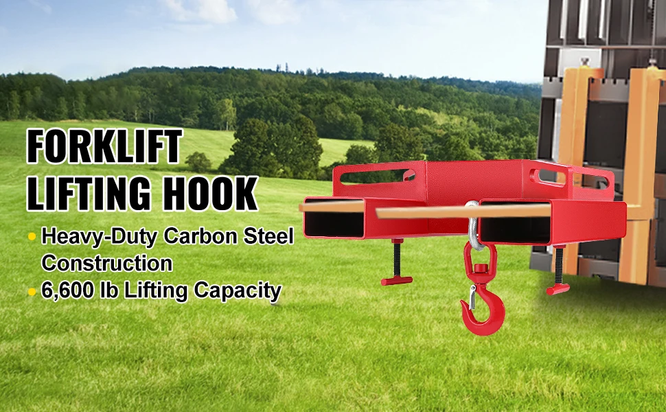 Forklift hook full setup