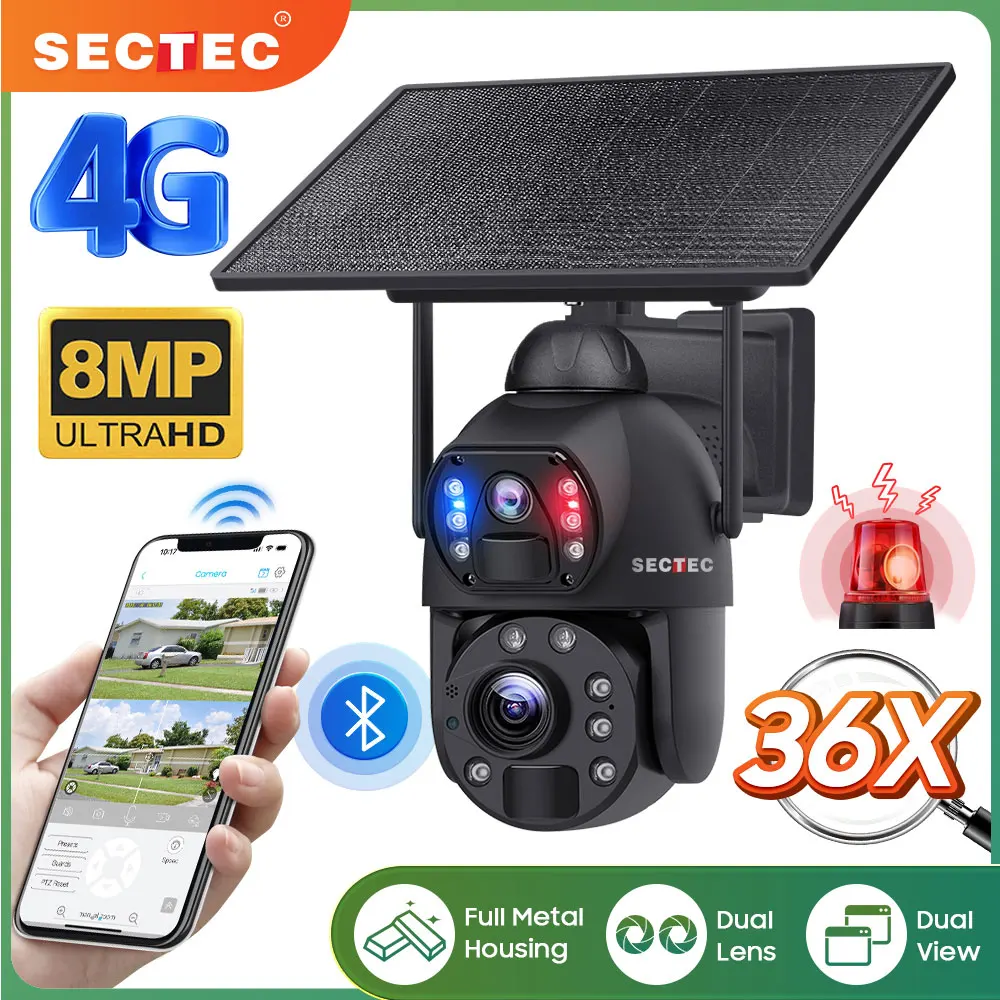 كاميرا بطاقة الشمسية 8MP -4G