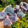1pc Natural Grape Agate Crystal, Purple Cluster Rough Gemstone, Mineral Specimen for Rock Collection, Home Decor, Crystal Gifts 5