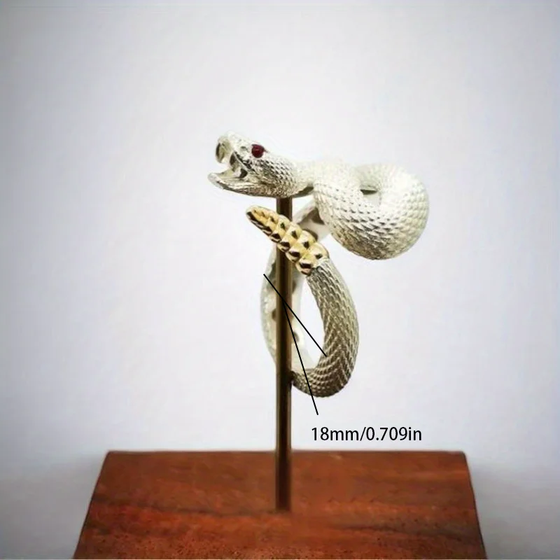 Rattlesnake Ring Snake Ring Declaration Animal Unique Men's Ring Gift to Him 3