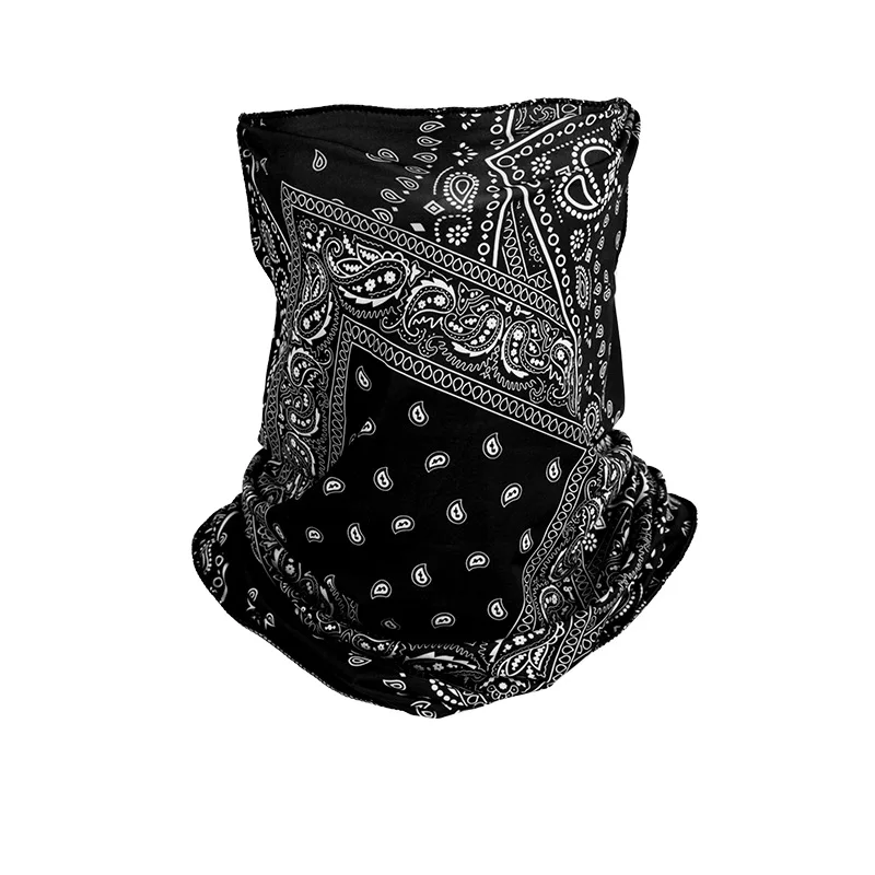 Cycling Bandana Bandana Headscarf Cotton Bandana Neck Gaiter Multifunctional Bandana Men Summer Sports Bandana Ice Silk Neck Gaiter Cover Hanging Ear Triangle Face Tube Scarf Fishing Headband Running Hiking Mask
