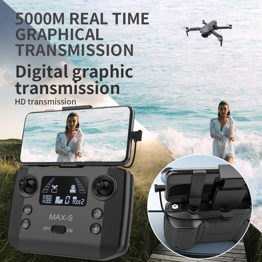 KF101 Max-S GPS Drone 8K Professional HD Camera FPV Dron 3-Axis Gimbal Foldable Obstacle Avoidance RC Quadcopter KF102 Max Drone