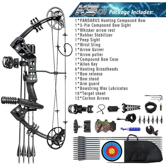 30-70 lbs Compound Bow 320 fps Ourdoor Hunting Bow Fishing Shooting Draw  Length Sports Game Bow - AliExpress