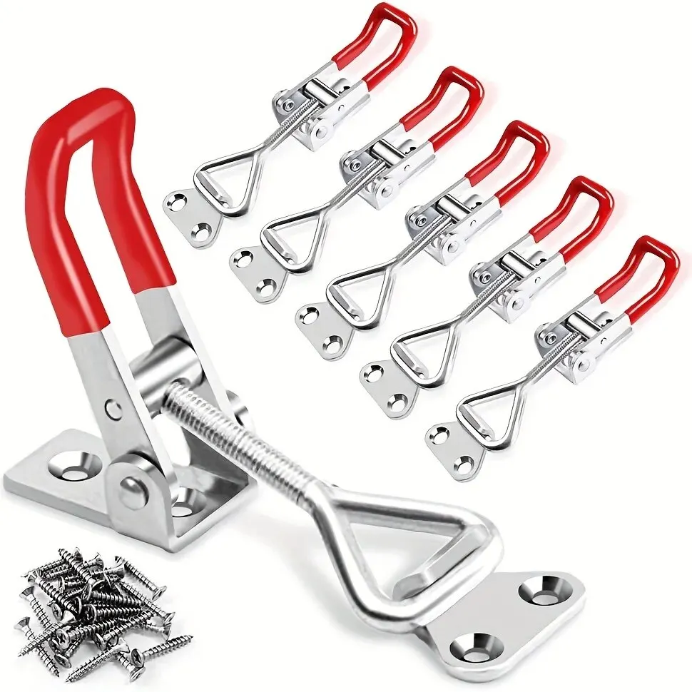 Toggle Latch Clamp 2/5pcs Adjustable Heavy Duty Holding Capacity Pull For Smoker Lid Jig Tool Box Cas