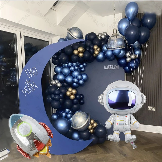 Uek Original - Set de Ballon astronautes - avec support de ballon - support  de ballon
