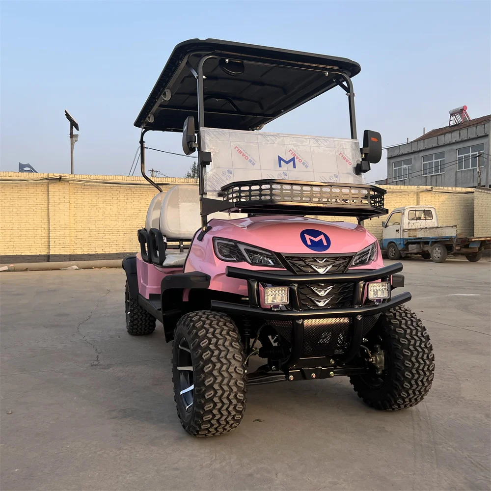 Nuovo 4 Posti Cina Fabbrica Custom Club Car Motore A Corrente Alternata 48V 60V 70V Li Batteria 4Kw 5Kw 7Kw Golf Caccia Carrelli Golf Car Elettrica