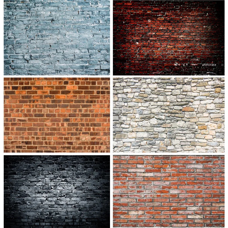 

Art Fabric Vintage Brick Wall Theme Photography Backdrops portrait Photo Background Studio Prop 21919 NNL-05