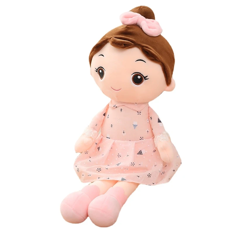 Cute Princess Doll Plushie Plush Baby Toys Kawaii Girl Dolls with Dress Stuffed Plush Toys for Wedding Rag Doll Kids Gifts yasmin bratz doll