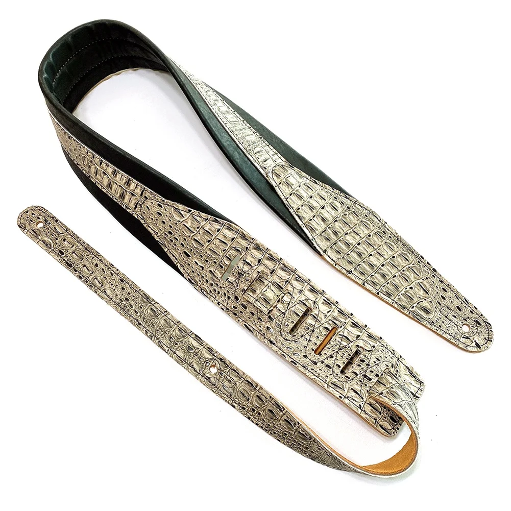 

Ремешок для гитары с крокодиловыми полосками, ремешок для гитары, ремешок для электрогитары, акустическая гитара