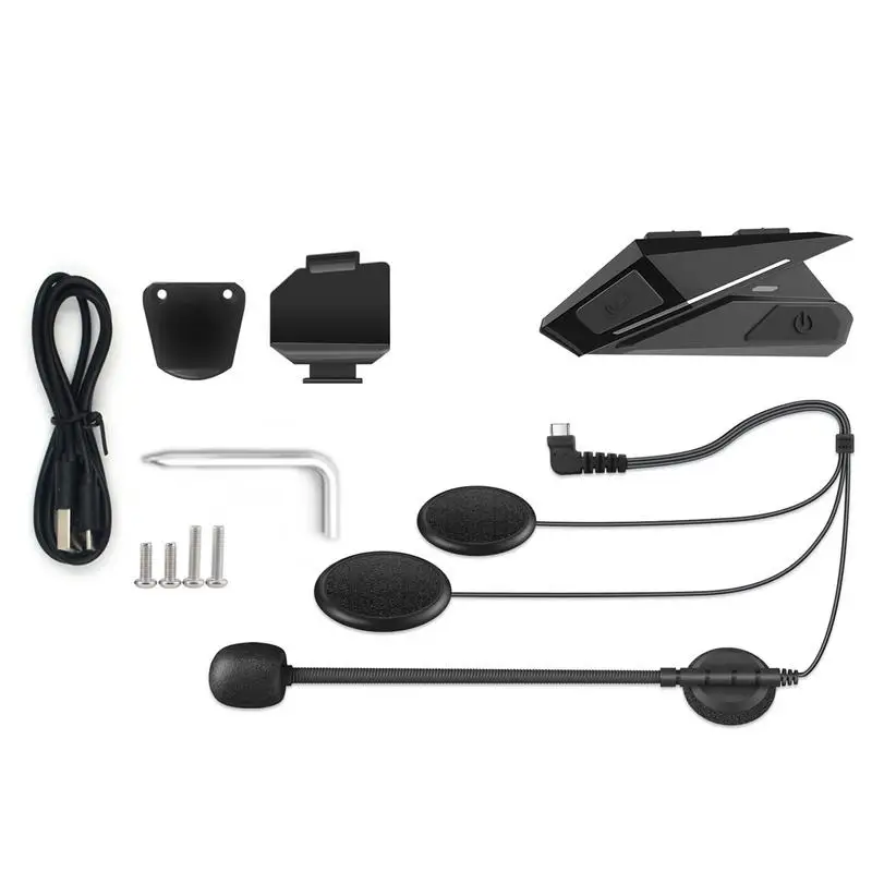 

Motorcycle Helmet Headset Noise Canceling Music Player Motorcycle Headphones Blue-Tooth 5.0 Hands Free Auto Phone Call Answering