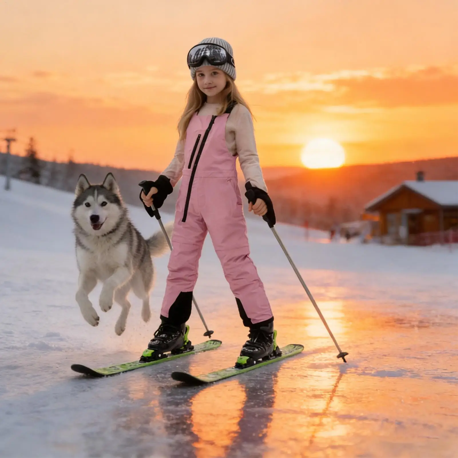 Kids Snow Bibs Kids Snow pants Insulated Windproof Snowsuit Children's ski pants for Children Youth Winter Snowboarding Hiking