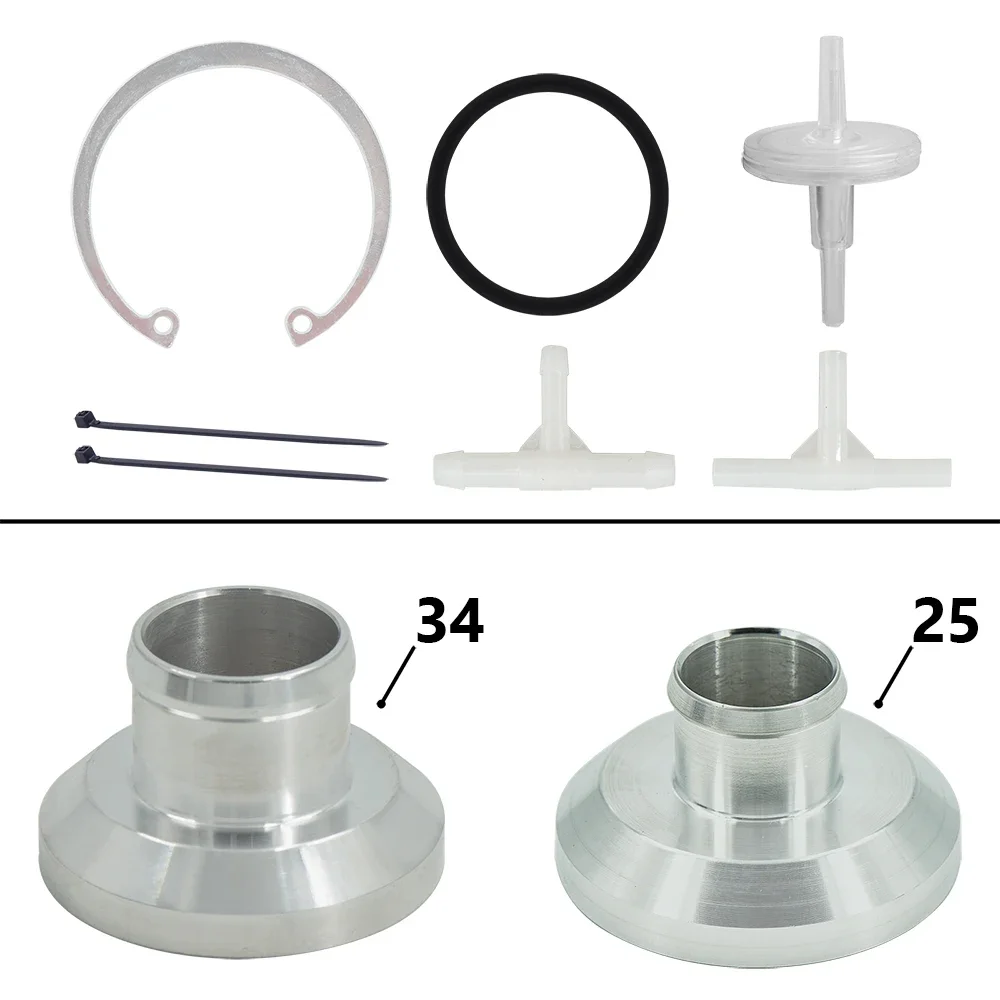 Universal SQV4 SSQV4 Blow Off Valve Kit Aluminum Turbo Relief Valve 25/34MM Adapter Flange HKS Original Box And Instruction