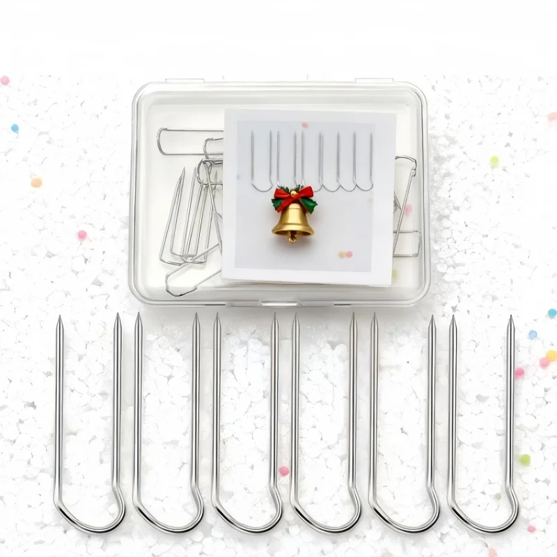 206개 U자형 리스핀, 부식 방지 금속, 밀짚 리스, 가지 및 DIY 장