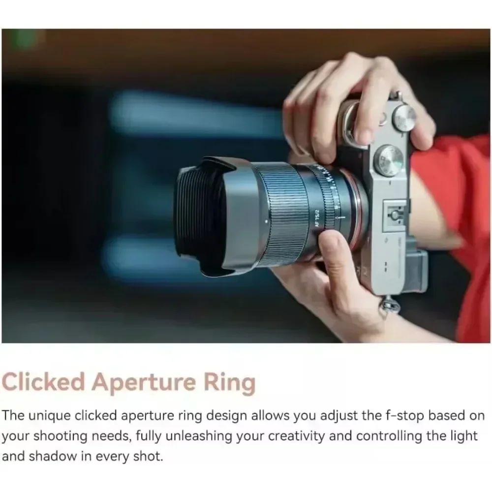 TTArtisan 75mm F2 Auto Focus full frame lens E Z mount for Sony A7M4 a6000 zve10 a6700 FX30 Nikon zfc Z9 Z50 mirrorless camera 3
