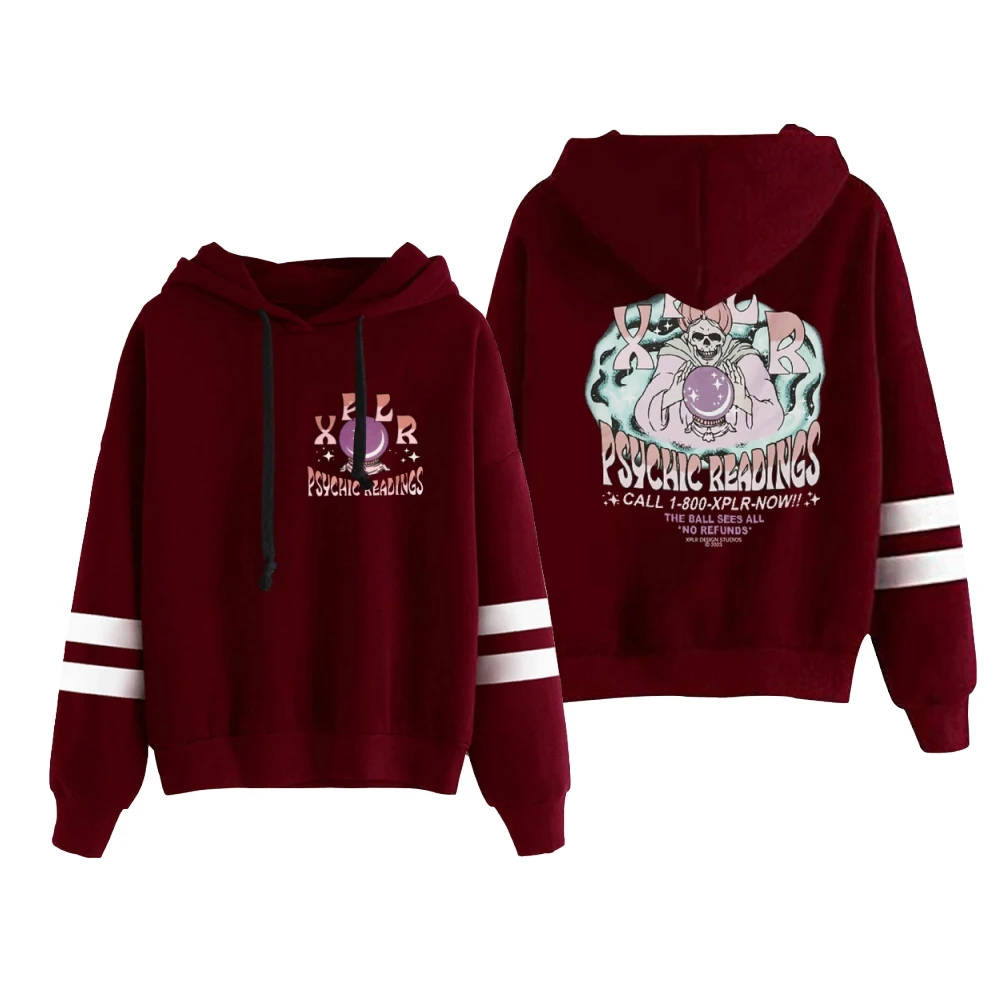 XPLR Sam and Colby Psychic Reading Hoodie Unisex Pocketless Parallel Bars Sleeve Sweatshirt 2023 New Men Women's Clothes