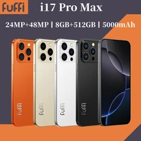 Global Vision i17 Pro Max Smartphone 5G Android 12 12GB RAM 512GB ROM 6.3 Inch Phone 2280x1080HD 24+48MP 4G Network Mobile Phone