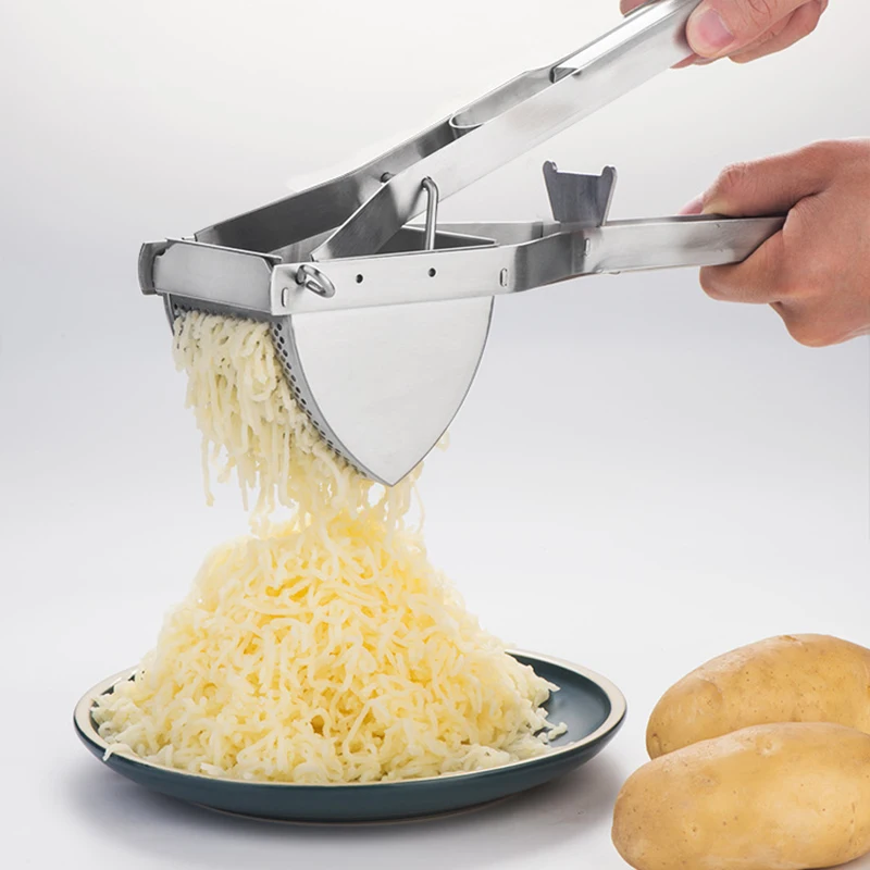 Potato Masher Potato Masher Ricer Manual Fruit Masher Stainless Steel Detachable Pumpkin Carrot Press and Mash Potato Tool