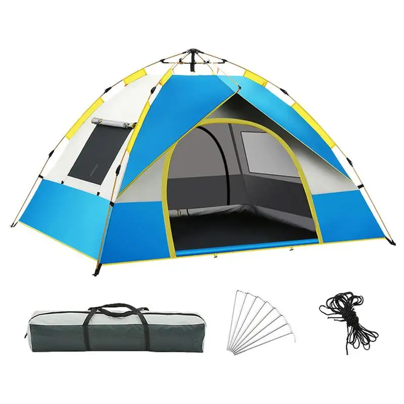 

Pop Up Beach Tent UV-Proof 2-3 Persons Outdoor Picnic Tents 2 Doors Waterproof Tent For Family Camping Picnic Outdoor Activities