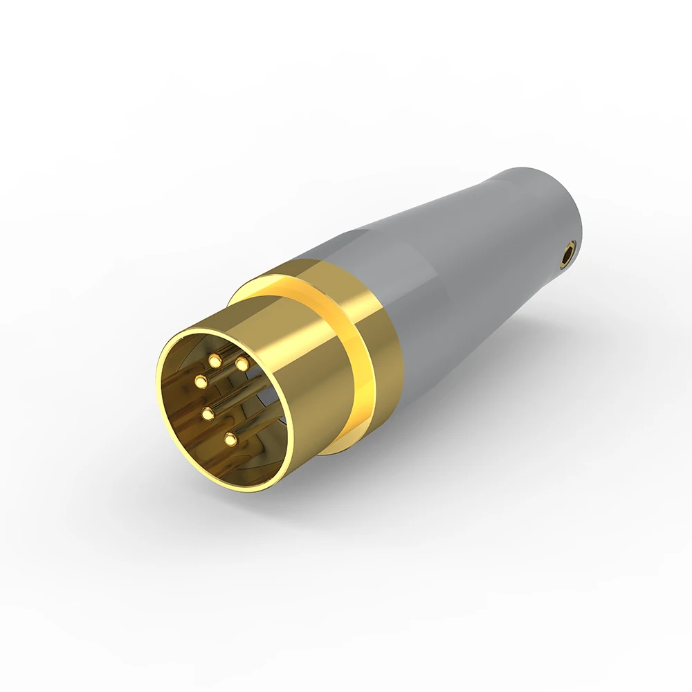 Viborg Nd05G Placcato Oro Din5 Switchcraft Bloccaggio 5 Pin Din. 05 Cl5M. Spina Midi. Naim Audio. Connettore