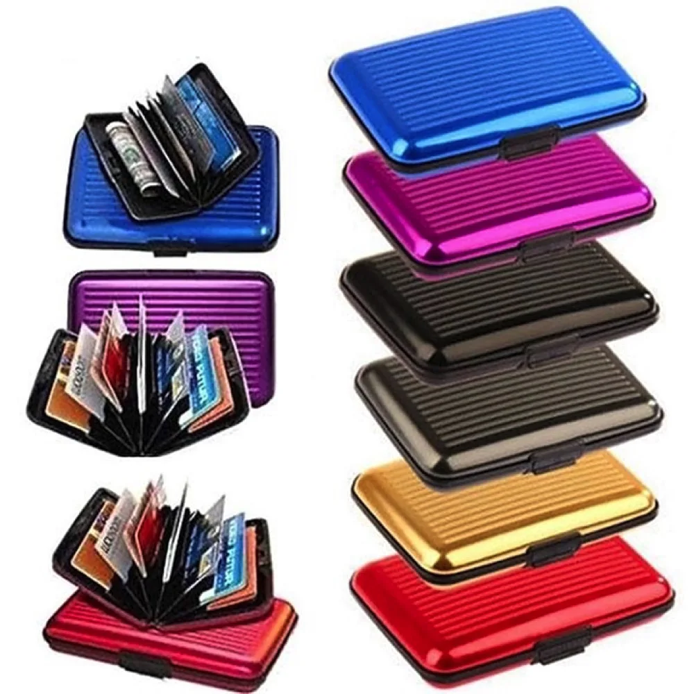 Sleek Waterproof Metal Card Holder Wallet