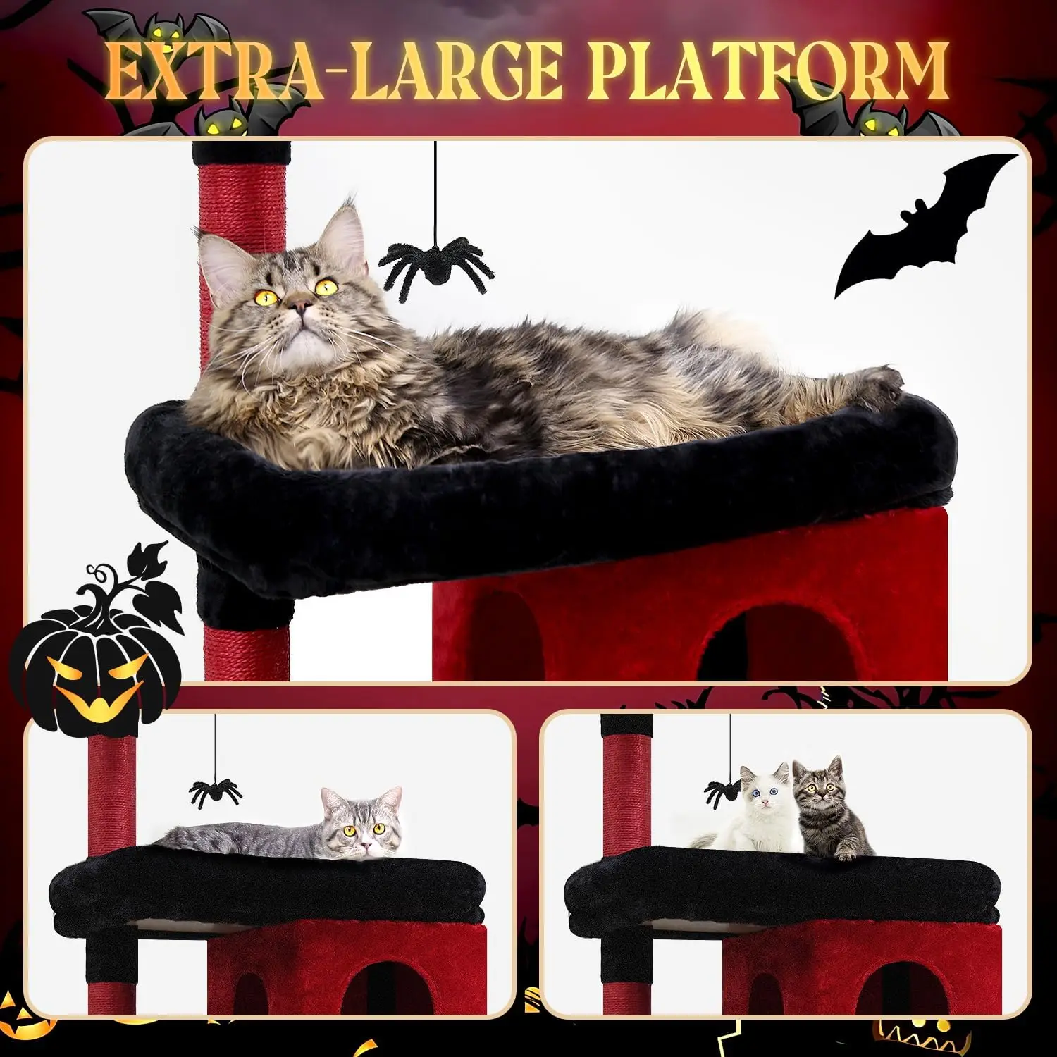 Gothic Coffin Cat Tree 2