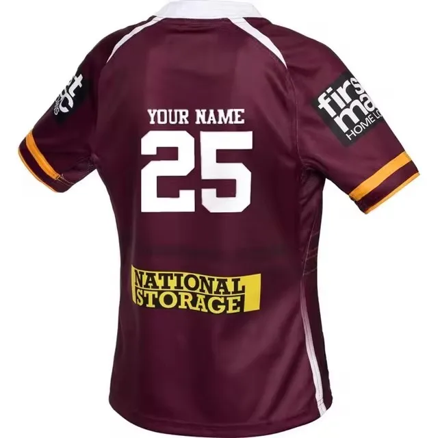 2025 Broncos Home Rugby Jersey - Mens / Women's Size:S-5XL（Print Name Number）Top Quality 5