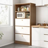 Dormitory Fashion Kitchen Cabinets Small Apartment Storage Cabinet Home Furniture Cupboard Dustproof Restaurant Villa Sideboard 1