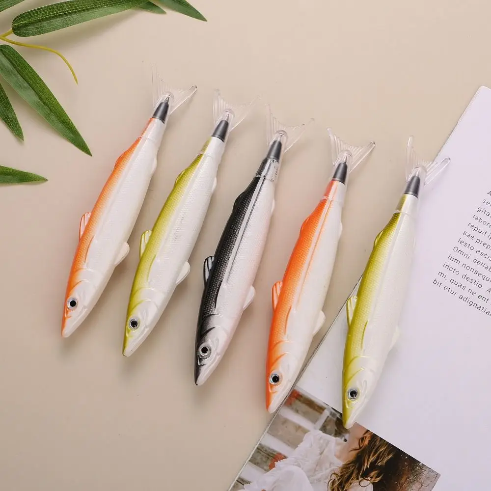 Plastic Salt Fish Shape Ballpoint Pen Funny Creative Signature Pen Gel Writing Tool Gift School Stationery Supplies