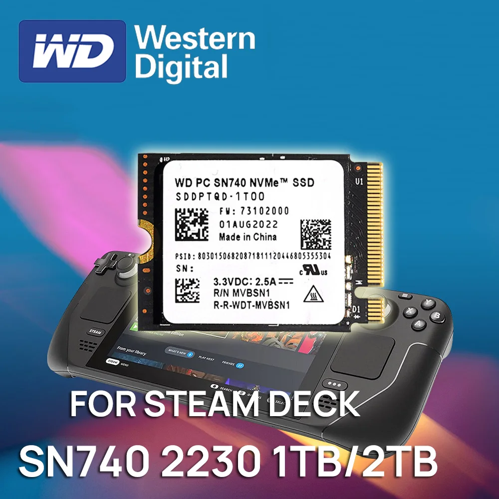 Western WD SN740 1TB SSD 2230 steamdeck ROG ALLY Digital WD SN740