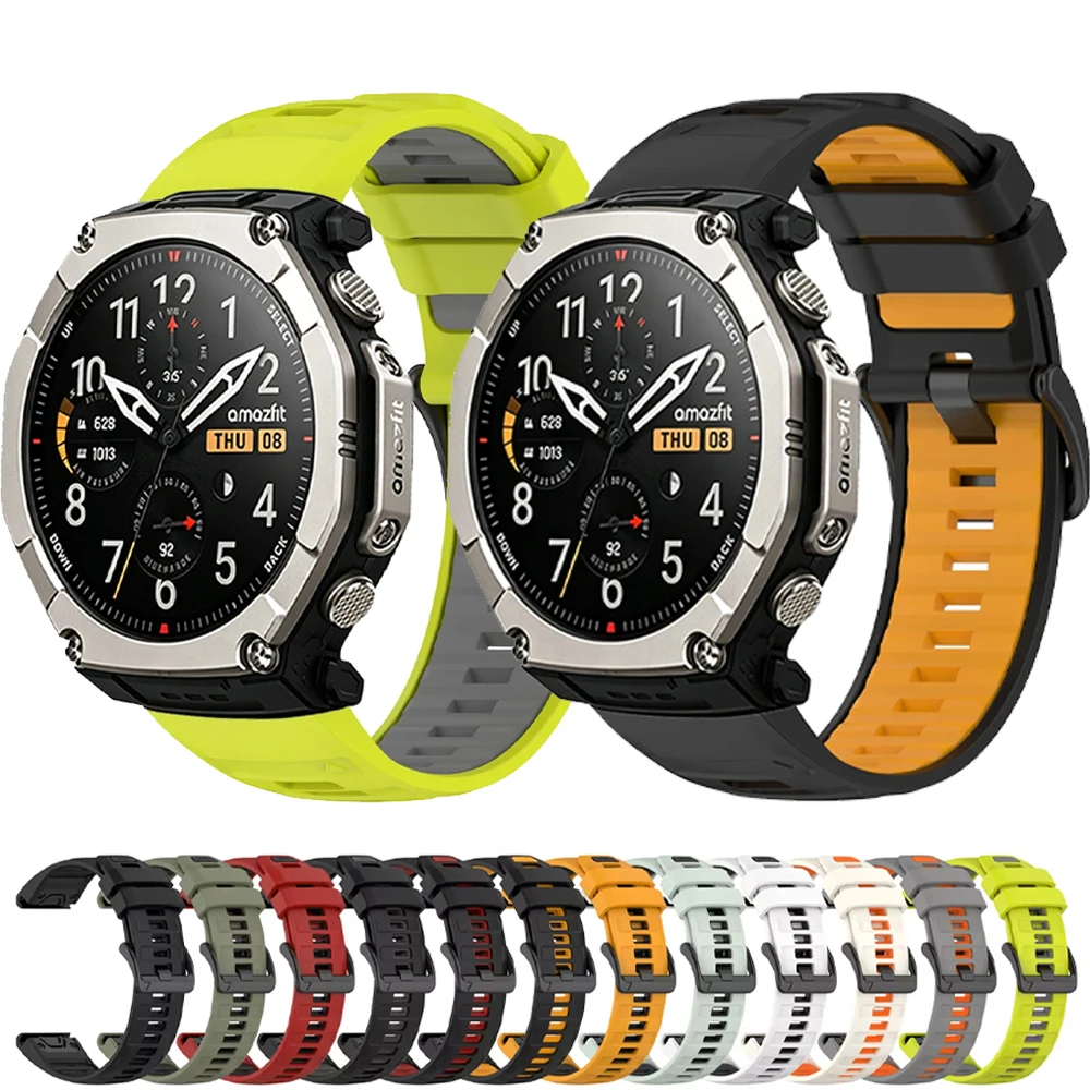 Durable Multi-Size Silicone Outdoor Watch Strap - Quick Fit Design