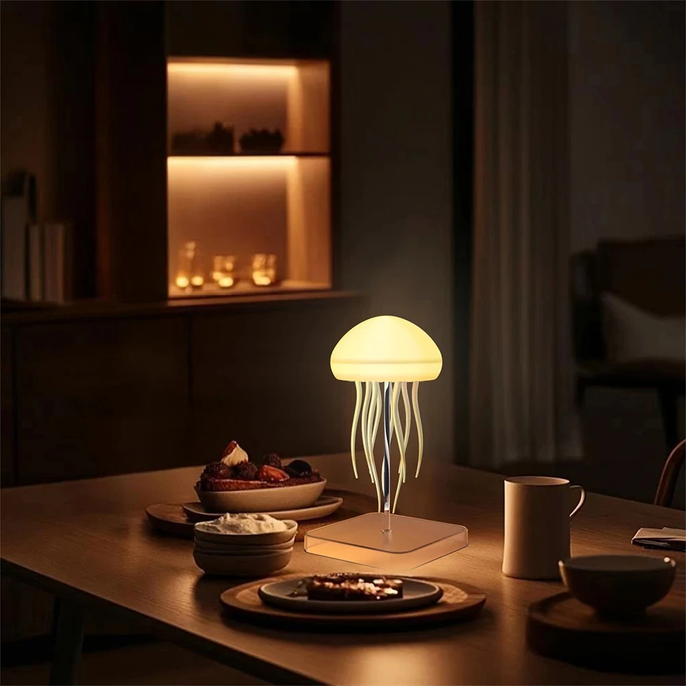 jellyfish cartoon led nihgt light voice control gradient cute rotating jellyfish hanging bedside lamp rgb table lamps room decor Jellyfish Cartoon LED Nihgt Light Voice Control Gradient Cute Rotating Jellyfish Hanging Bedside Lamp RGB Table Lamps Room Decor 1