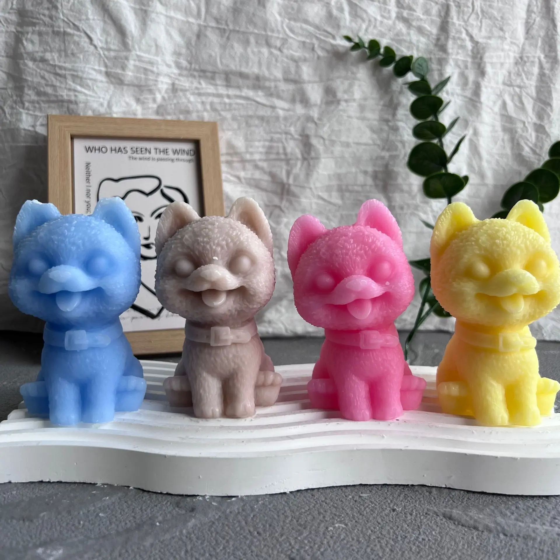 Candela Profumata Per Cani Legna Da Ardere Cane Bomei Incenso Decorazione Artigianato Decorazione Per Mobili Bluebell Salvia Fresia Incenso