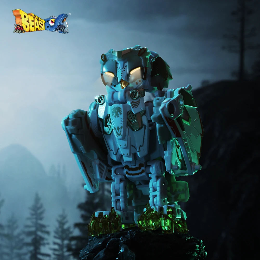 52TOYS BeastBox Series BB41 WHITENOISE Owl Deformation Toys